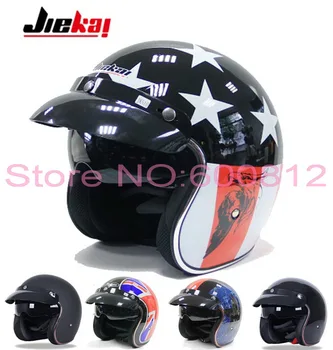 

2019 New Fashion Retro style motorcycle helmet vintage Prince half face motorbike helmets cap hat with Built-in lens made of ABS