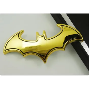 

Car Styling Bat 3D Chrome Metal Car Sticker for nissan x-trail t31 jetta 6 ford focus honda civic 2006-2011 polo volkswagen