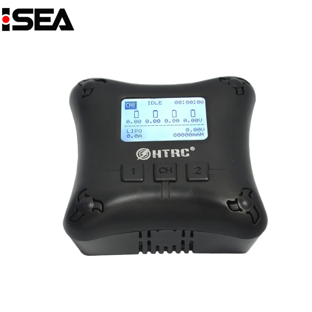 

HTRC H4 Duo Balance Charger 20W *2 2A*2 Dual Channal Professional Mini Battery Charger for 2-4s Lipo Battery Charging