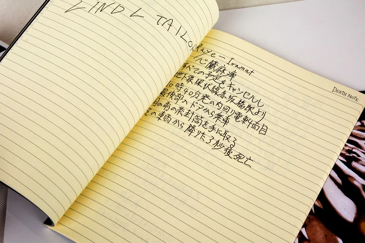 2018 Planificador de Anime Death Note Book Manera Encantadora Tema Ryuk Cosplay Notebook Nueva Escuela Suministra Gran Escritura Diario