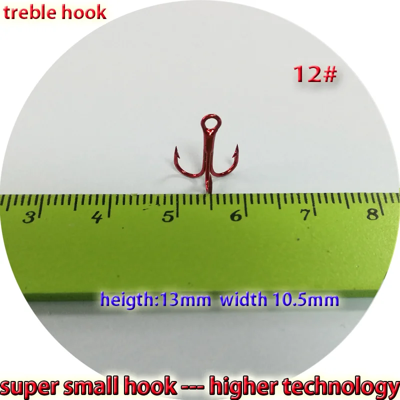 Тройные рыболовные крючки супер маленький крючок Количество: 200 шт./лот колючий крючок Высокоуглеродистая сталь тройные Крючки