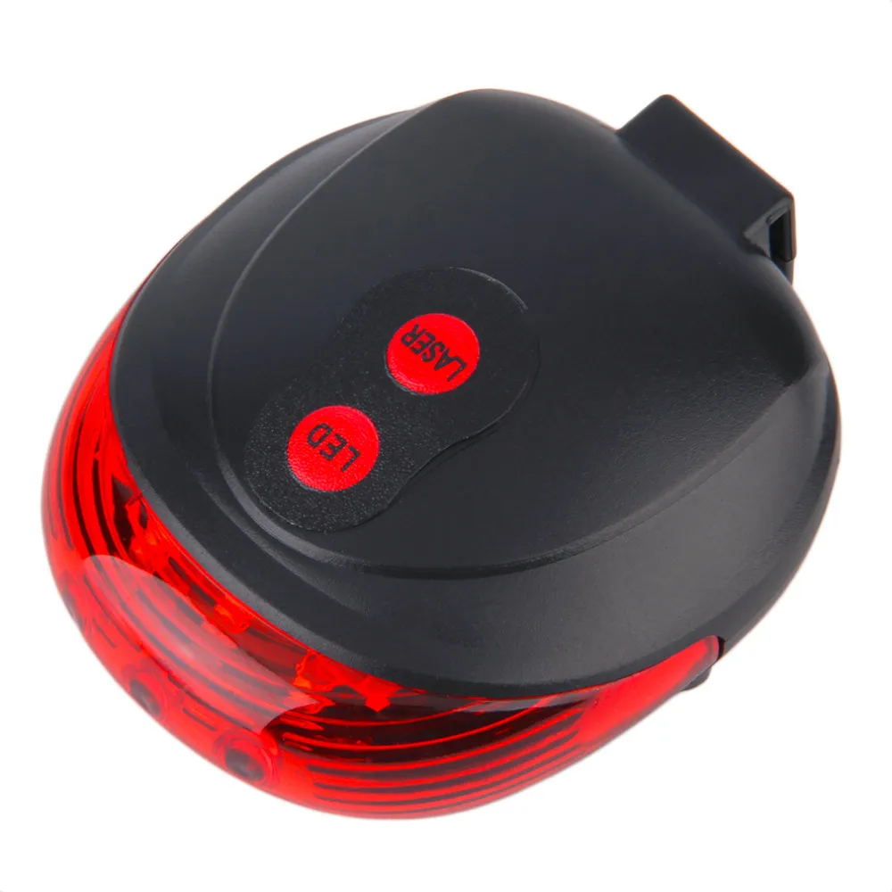 Sale Hot 5 LED Ultra Bright Laser Beam MTB Mountain Bicycle Bike Cycling Rear Tail Warning Lamp Light Bike Accessories 22