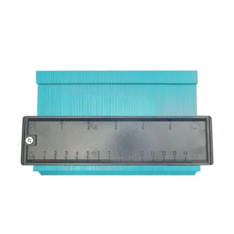 6inch green 5/10 дюймов контур профиль датчик в клеточку измерены в ненатянутом ламинат Плитки Edge формирование дерево измерительная линейка из АБС-пластика контур датчик дубликатор duplo и - Цвет: 6inch green
