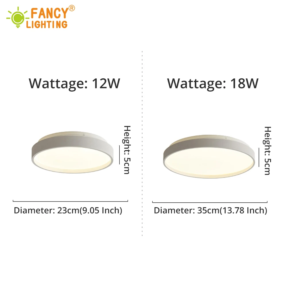 Modern led ceiling light Cold White LED Panel Lamp 23/35CM 12/18W Led Ceiling Panels for bedroom/living room lights ceiling lamp