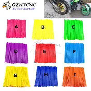 

72Pcs Universal Motorcycle Dirt Bike Road Wheel Rim Spoke Shrouds Skins for Suzuki Kawasaki BMW KTM Honda Yamaha Tricker XG250