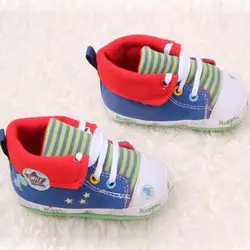 Обувь для младенцев мультфильм печатных детские обувь для детей Повседневное противоскользящие малыша Обувь для малышей