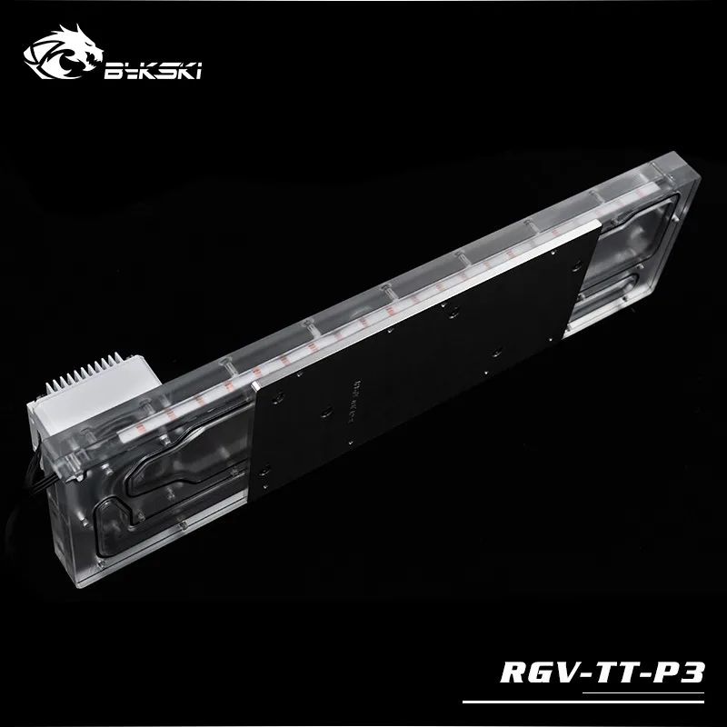 BYKSKI акриловая доска водный канал решение использовать для ThermalTake/Tt Core P3 для ЦП GPU Блок/3PIN RGB/вместо резервуара