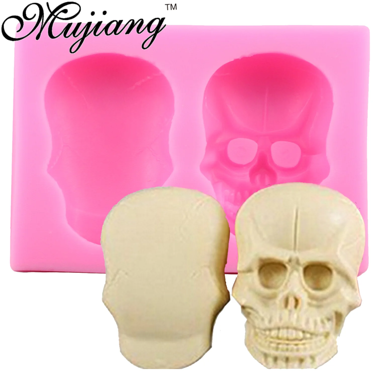 Buy Mujiang Skull Silicone Handmade Soap Mold Polymer