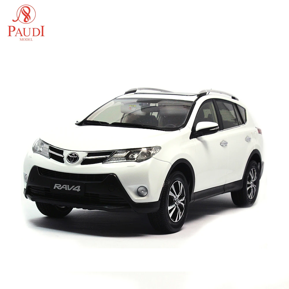 Paudi Model 1/18 1:18 Scale Toyota RAV4 2013 White Diecast Car Toy Doors Open |