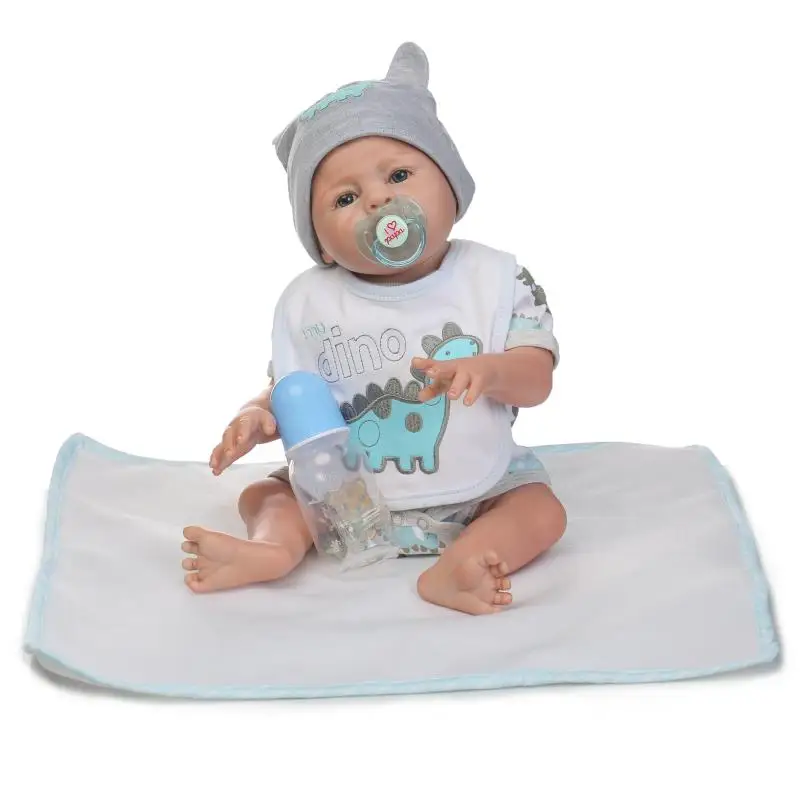 52 см полный Средства ухода за кожей мальчик силикона Reborn Baby Doll Игрушечные лошадки