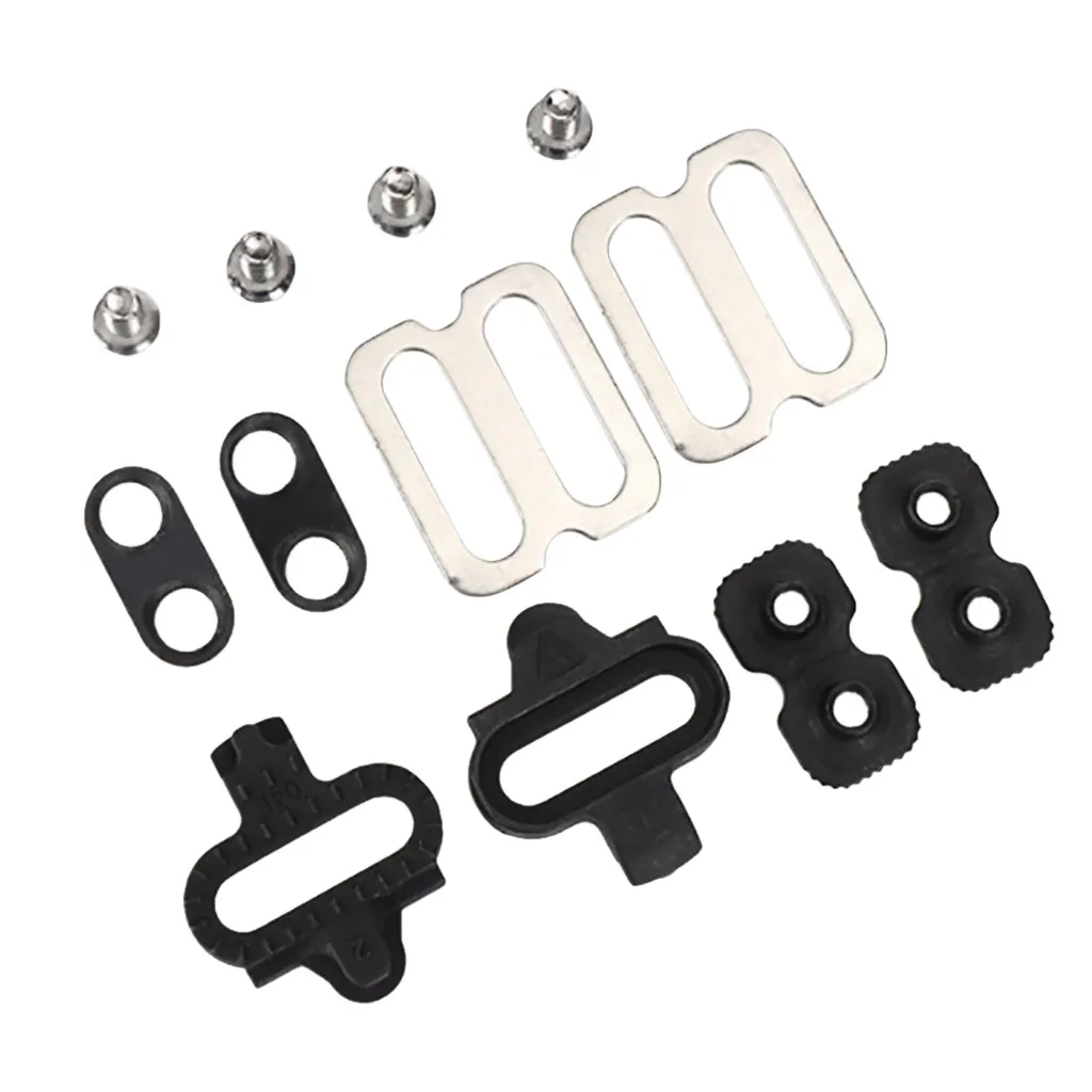 

ISHOWTIENDA Bike Shoes Cleats Locking Plate MTB Lock Pedal Lock Riding Shoes Splint Set Outdoor Cycling bisiklet aksesuar 30