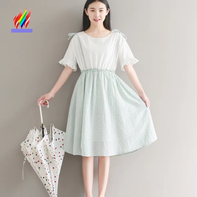 https://ae01.alicdn.com/kf/HTB1mAvZRFXXXXblXXXXq6xXFXXXR/Cute-Japanese-Clothes-Preppy-Style-Women-Summer-Short-Sleeve-Casual-Dresses-Cute-Patchwork-Faux-Two-Piece.jpg_640x640.jpg