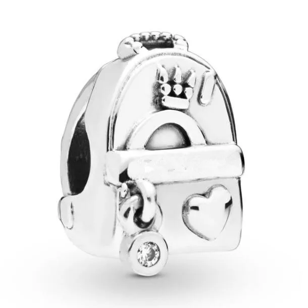

Original 925 Sterling Silver Bead Charm Adventure Bag Charm Beads Fit Pandora Women Bracelet & Bangle Diy Jewelry