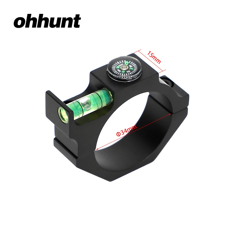 Ohhunt Охота 25,4 мм 30 34 мм Сфера трубки пузырьковый уровень с компасом тактический прицел лазерный сплав крепления