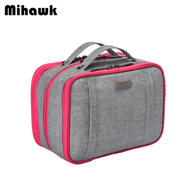

Mihawk Multi-layer Cosmetic Bag Waterproof Travel Vanity Cases Lipstick Gadget Wash Sorting Tote Durable Pouch Accessories Stuff