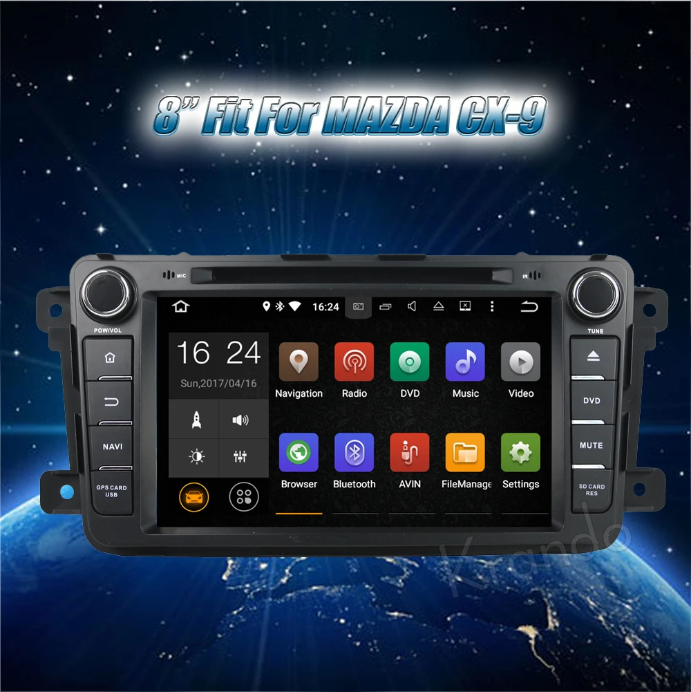 krando mazda cx-9 android car radio gps dvd player navigation multimedia system (5)