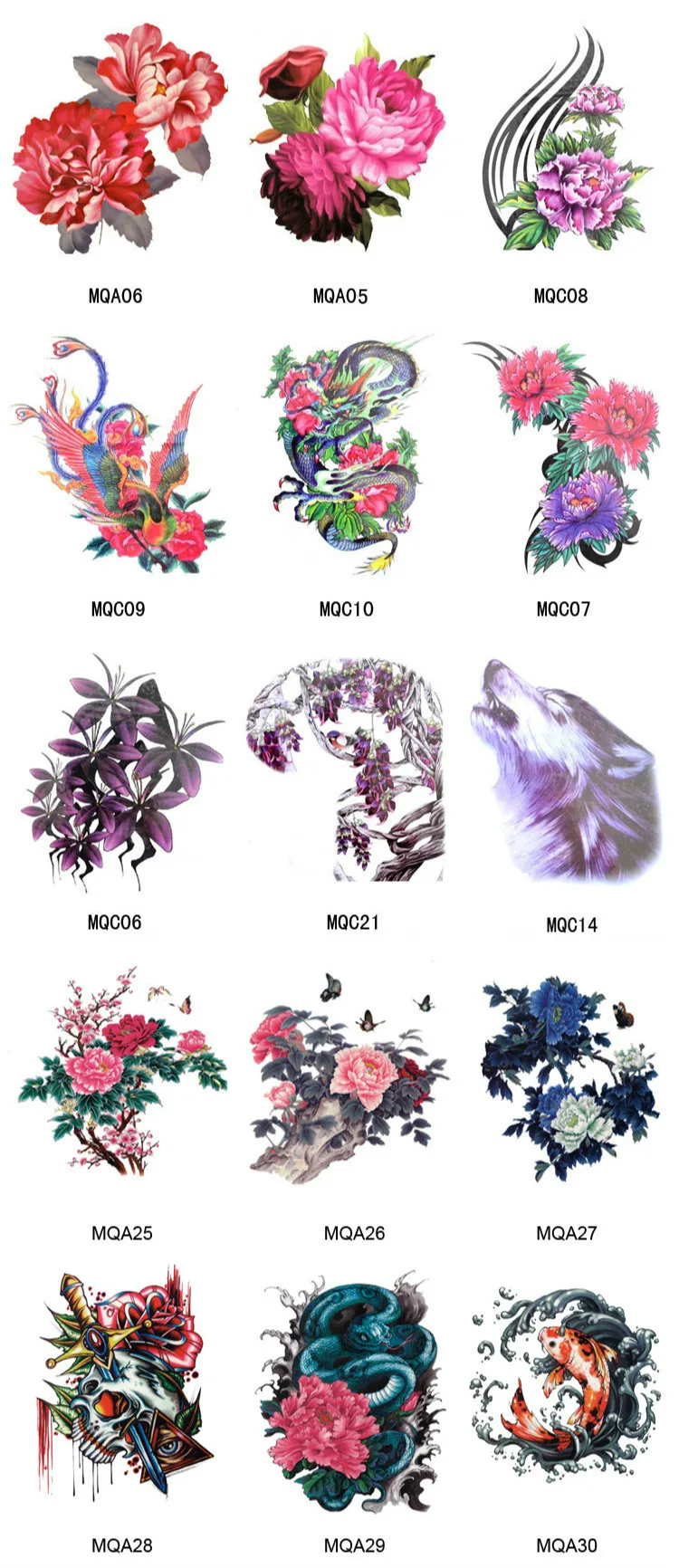 Grande à Prova Flor de Lótus Arte na Volta Tamanho Dlarge Água Tatuagem Temporária Peônia Ameixa Lobo Peixe Corpo Tatto Adesivos Flash Tatuagens Falsas 30 peixe corpo arte na volta tatto adesivos flash tatuagens falsas
