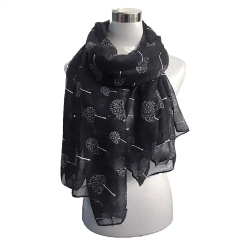 Women Printed Bicycle Soft Chiffon Shawl Wrap banda palatine women's scarves handkerchief hijab scarf 40MA0412