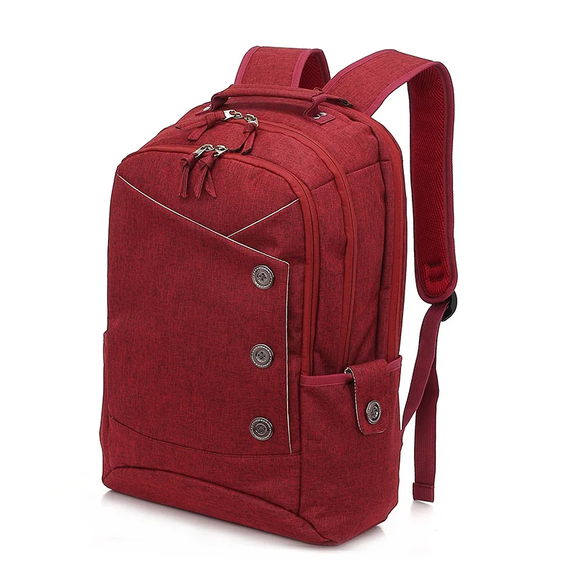Kongslong женские и мужские рюкзаки для подростков Мода школьный Лен ноутбук рюкзак женский мужские и женские школьные сумки для школы рюкзак-женский - Цвет: red