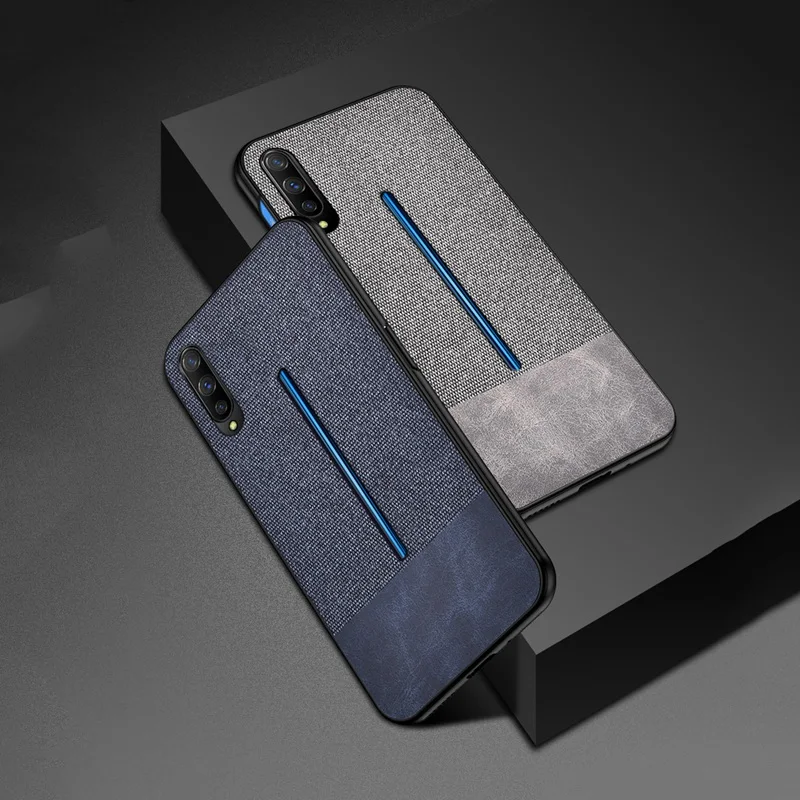 

Ultra Thin Leather Cloth Texture Case for Vivo IQOO Case Soft Frame Hard Back Cover Hoesje for Vivo X27 Case Shockproof Coque
