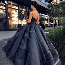 Темно-синие плиссированные пушистые Бальные платья с аппликацией, элегантное вечернее платье на заказ, винтажное шикарное платье макси Vestidos