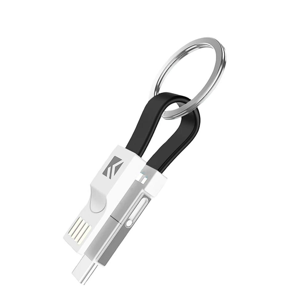 

Magnetic Fast Charging Mobile Phone Accessories 3 In 1 Wire Data Line USB Cable Type C Portable Micro Keychain 2A For Samsung