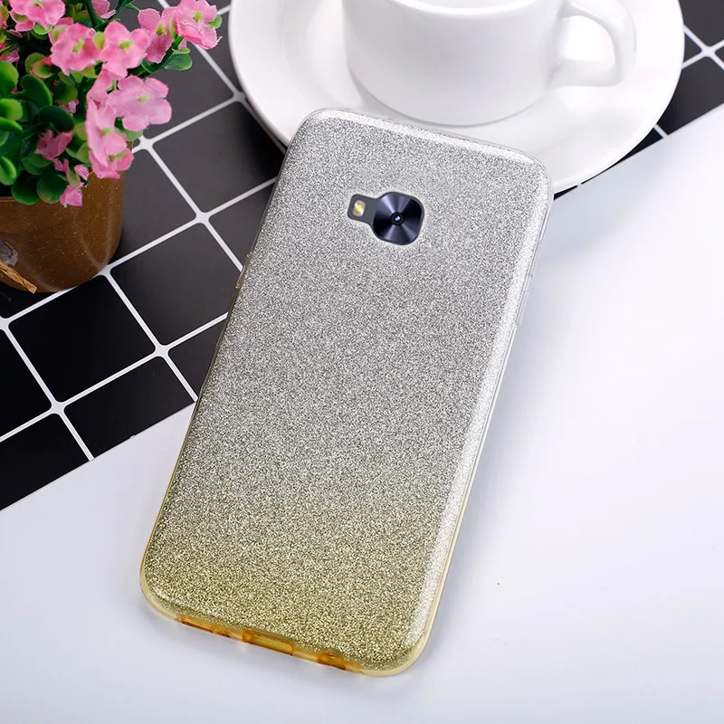 Цвет: желтый Чехол Для Zenfone 4 Selfie ZD553KL ZD552KL, ультратонкий с блестками, ТПУ силиконовый чехол для Asus ZenFone 4 Selfie Pro ZD552KL ZD - Цвет: Цвет: желтый