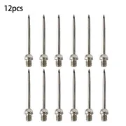 12pcs silver Liplasting 6 шт./12 шт. профессиональный Прочный жесткий дротик игла метательные наконечники сменные наконечники без капли для внутреннего игрового клуба - Цвет: 12pcs silver