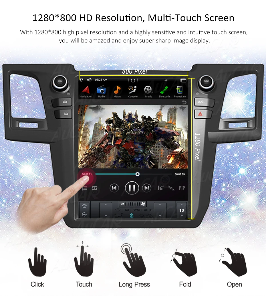 Tesla стиль Android 6,0 12," автомобильный Dvd для Toyota Fortuner 2013- автомобильный Радио плеер gps навигация wifi 4G вертикальный экран