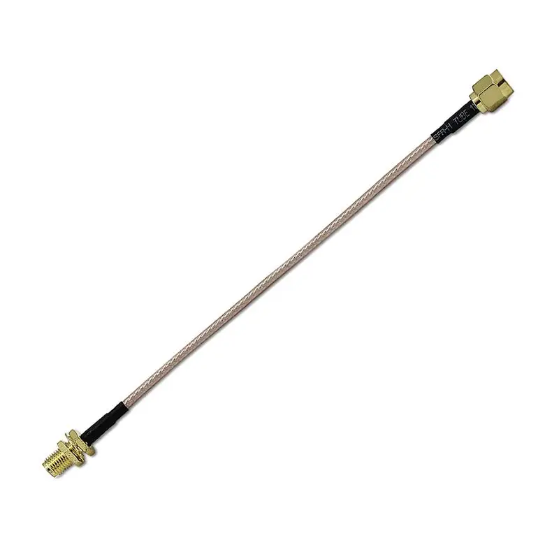 2х антенный кабель SMA мама к SMA папа F/M соединительный кабель адаптер Золото+ черный