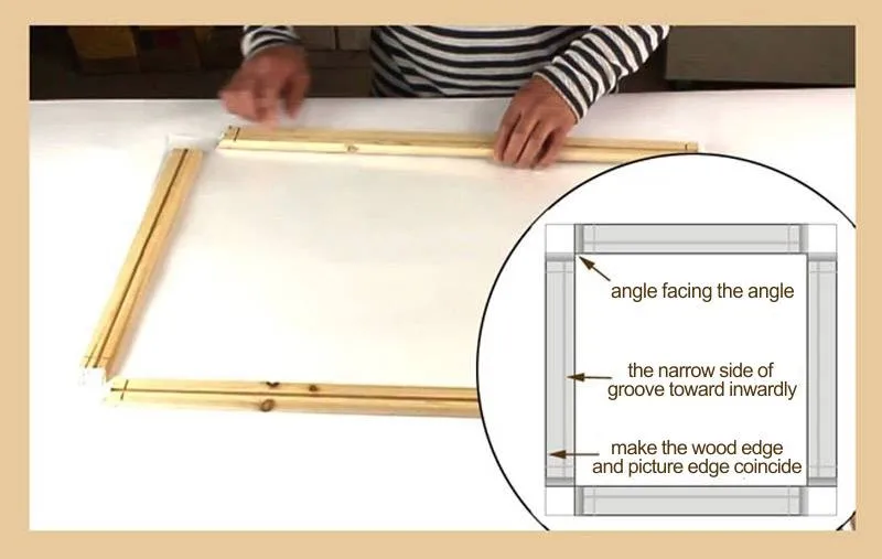 Easy DIY Wood Frame for Canvas Prints