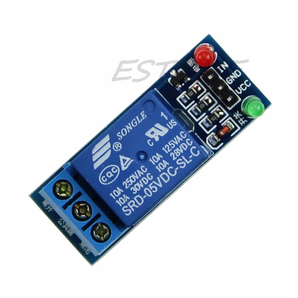 TCAM 1 Channel Relay Module 5V High Level Trigger Expansion Board for
