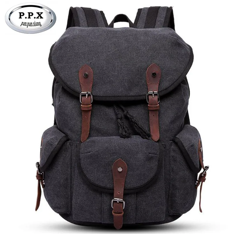

Simple Casual Backpack European and American Style high-capacity Canvas Bag Fashion Travel Backpacks Vintagen Laptop Bag L127