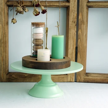 

12inch Green cake stands fondant dessert holder cake pops wedding table decorating tools dessert party suppliers