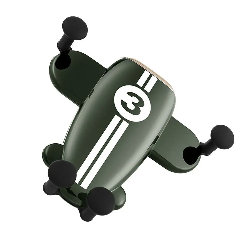 Цвет: желтый Mobile Phone Car Gravity Mobile Phone Bracket Air Vent Mounted Auto-Clamping Adjustable Gravity Car Mount - Цвет: Цвет: желтый