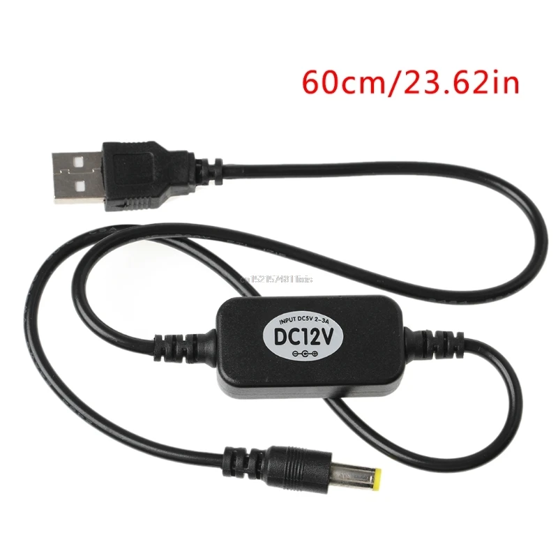 Новый USB 5 в к DC 12 В 5,5x2,1 мм повышающий кабель питания линия для маршрутизатора светодиодные полосы