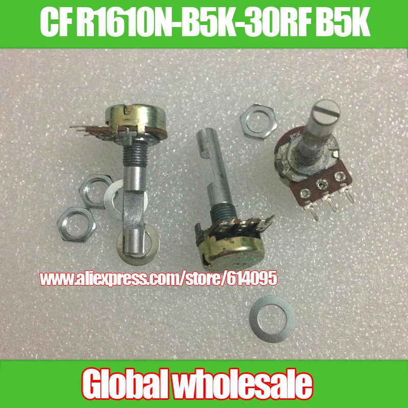 3 шт. потенциометр с одним соединением CF B5K 60 градусов Длина ручки 30MMF|handling unit|handle