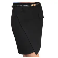 Новые летние модные офисные юбки женские весна лето ПР Формальные офисная короткая мини-юбка плюс размер женщин карандаш юбка
