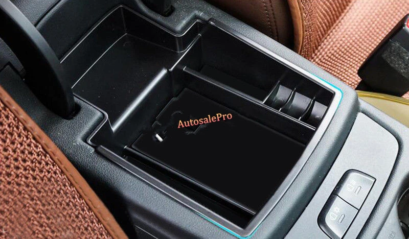 

left hand drive Black Interior Console Centre Armrest Storage Box Phone Holder 1pcs For Audi Q5 8R 2009 2010 2011 2012 2013-2016