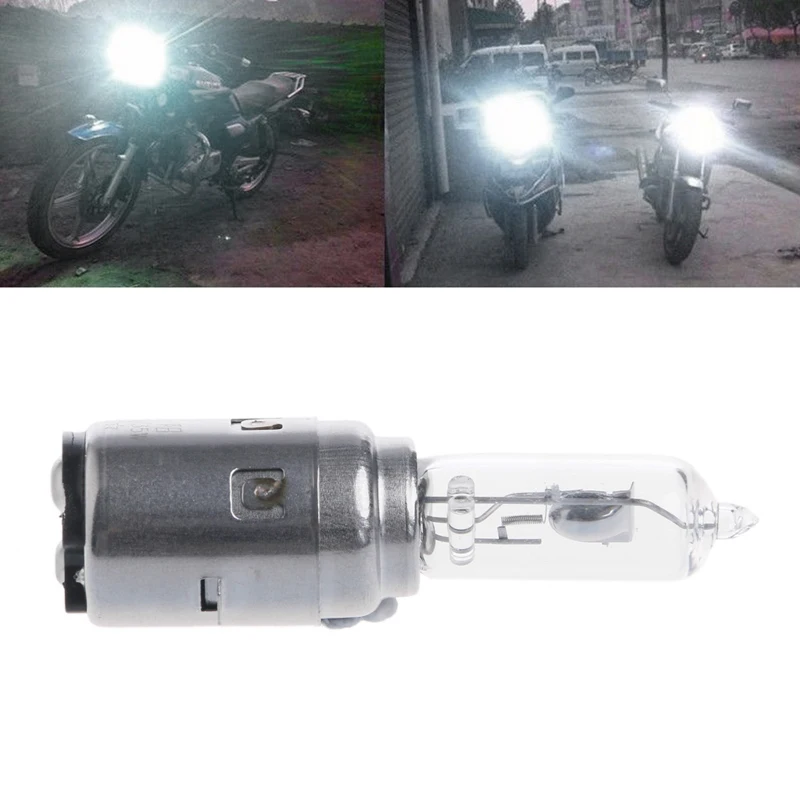 

Motorcycle DC 12V 35W BA20D Headlight Halogen Xenon Bulb White Light