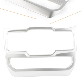 

Silver Car Window Control Switch Panel Cover Trim For 2018 Jeep Wrangler JL Auto Accessories