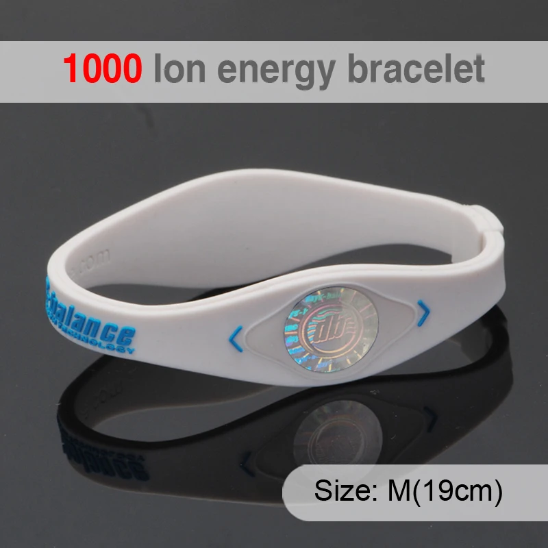 1000 Ion Bio Elements Energy Bracelet Silicone With 1000 Ion Bio Elements Energy Bracelet Silicone With Hologram Bracelets Bands Balance Wristband Retail In From