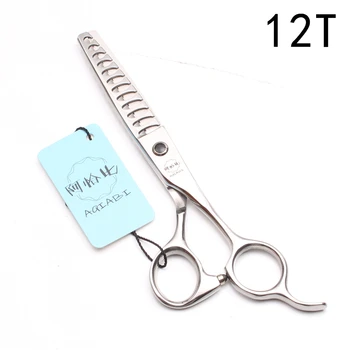 

6" 17cm JP Steel AQIABI Haircuts Thinning Scissors Hair Scissors 12 Teeth Styling Tool Professional Hairdressing Scissors A2004