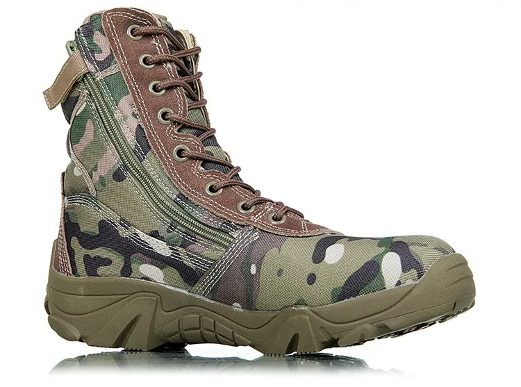 Мужские высокие армейские ботинки в стиле милитари, камуфляжной расцветки; Мужские дышащие парусиновые ботинки; botas hombre Sapatos