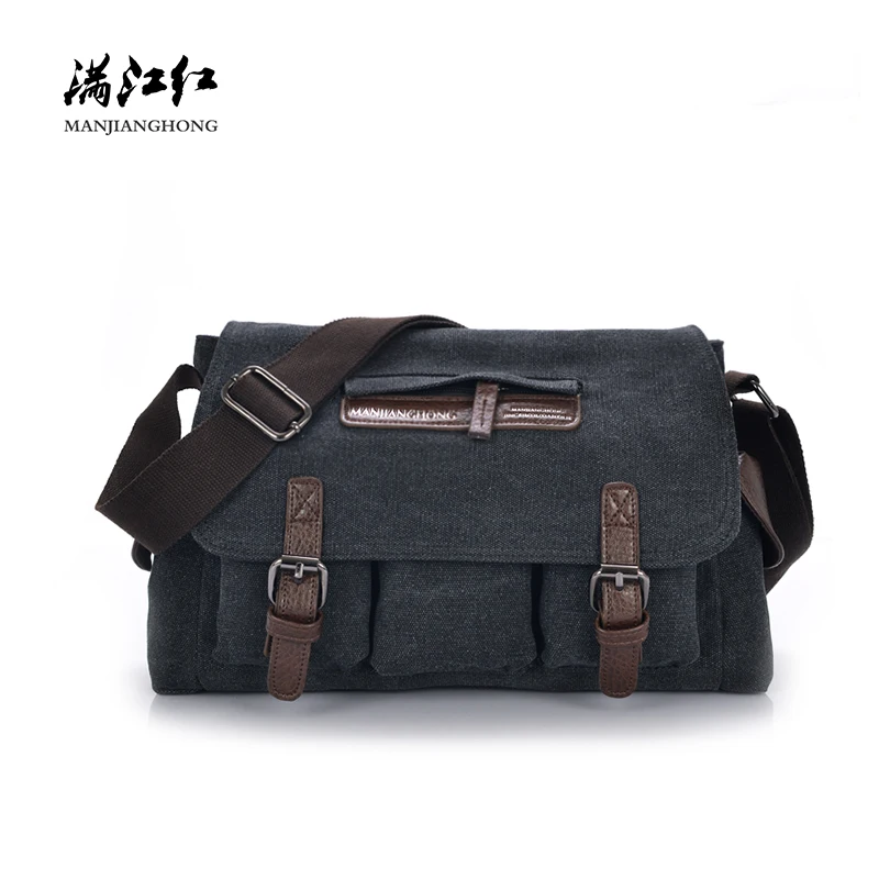 

Fashion Black Canvas Men Messenger Bags Vintage Patchwork Crossbody Bags For Men Large Casual Men Shoulder Bag Male Satchel 1195
