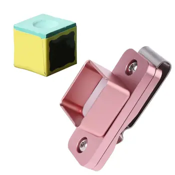 

Professional Aluminum Pocket Billiard Chalk Case Box with Fixed Clip Tool Indoor Sports Accessories