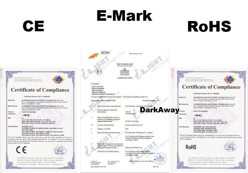 DarkAway D1S светодиодный фонарь, лучшая автомобильная фара D1R D3S D3R, 72 Вт, 8000 лм, такой же размер, как и D1/D3, Оригинальная лампа Plug Play, белый, 6000 K, IP67