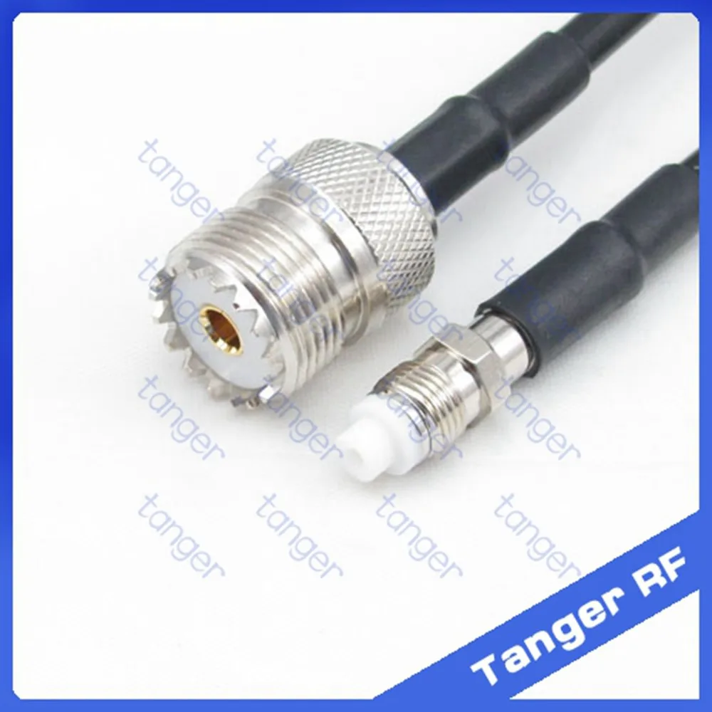 Горячая продажа FME Женский Разъем для SO239 UHF разъем прямой RF RG58 Pigtail Соединительный