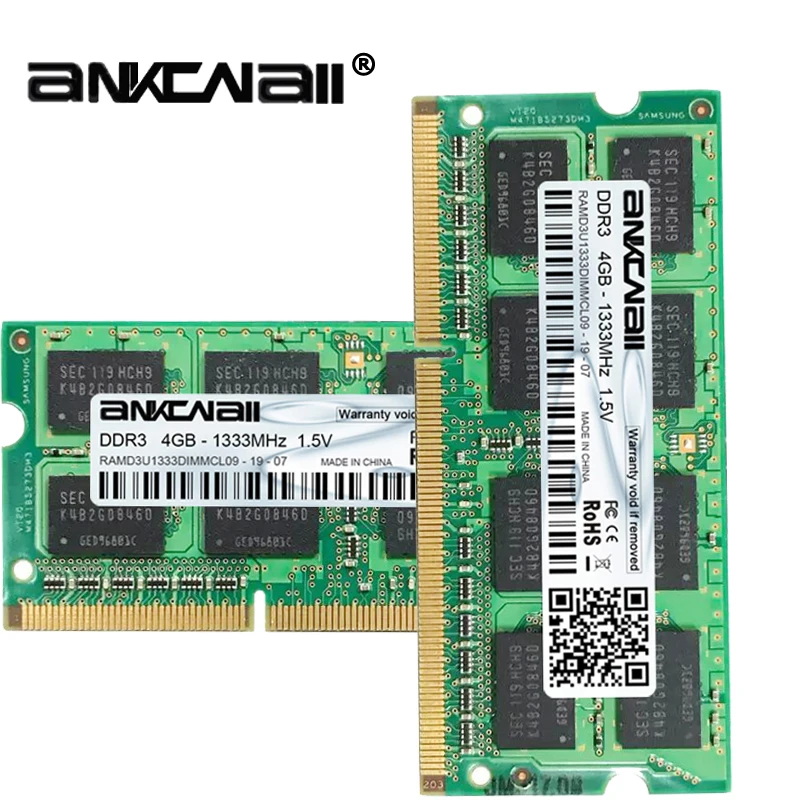 DDR3 Оперативная память 4 Гб(2 шт. x 4 Гб) 1333 МГц 1600 МГц PC3-10600/12800 для Intel ноутбук памяти DIMM 1,5 V 204Pin