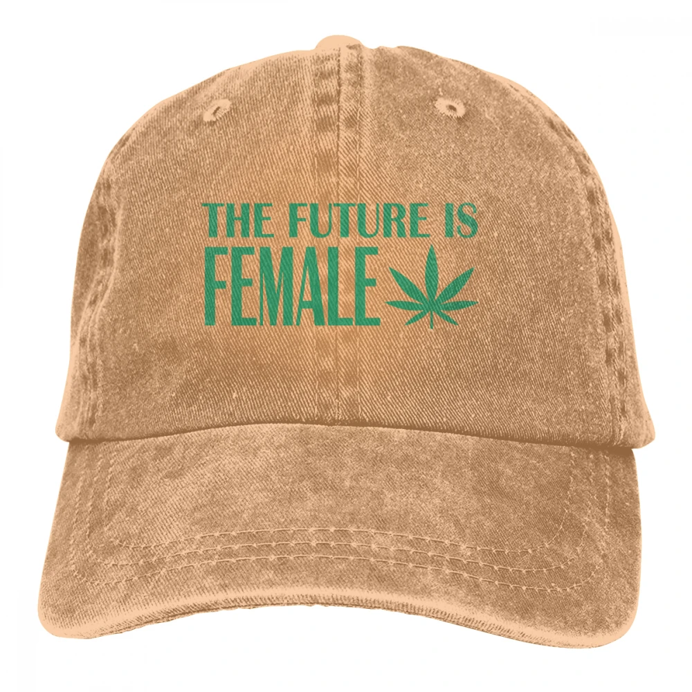 The Future-женский Casquette, черный унисекс Мужские Женские джинсовые бейсболка с ремешком, регулируемая шапка для гольфа, папы - Цвет: Хаки